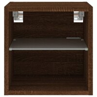 Tv-wandmeubel met LED-verlichting 30x28,5x30 cm bruineikenkleur 7