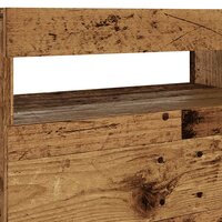 Tv-meubel met LED 60x35x40 cm bewerkt hout oud hout 10