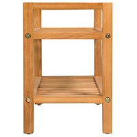 Schoenenrek met 2 schappen 50x27x40 cm massief eikenhout 3