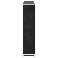 Schoenenkast met hoes 115x28x110 stof zwart  5