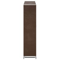 Schoenenkast met hoes 115x28x110 stof bruin  5