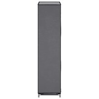 Schoenenkast met hoes 58x28x106 cm stof grijs 5