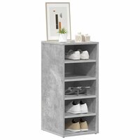 Schoenenkast 31,5x35x70 cm bewerkt hout betongrijs 10