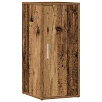 Schoenenkast 32x35x70 cm bewerkt hout oud houtkleurig 2