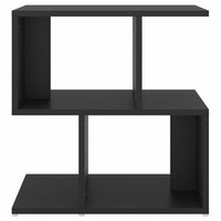 Nachtkastje 50x30x51,5 cm bewerkt hout zwart 4