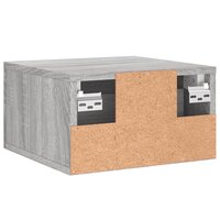 Nachtkastje wandgemonteerd 35x35x20 cm grijs sonoma eikenkleur 5