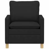 Bank Zwart Stof 3