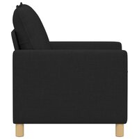 Bank Zwart Stof 4