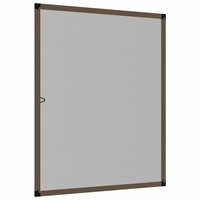Insectenscherm voor ramen Bruin 130 x 150 cm 4