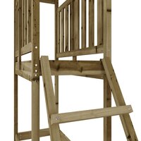 Speelhuis 53x110x214 cm ge&iuml;mpregneerd grenenhout 7