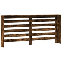 Radiatorombouw 175x20x82 cm bewerkt hout gerookt eikenkleurig 4
