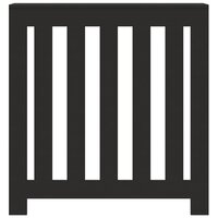Radiatorombouw 78x20x82 cm bewerkt hout zwart 3