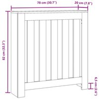 Radiatorombouw 78x20x82 cm bewerkt hout sonoma eikenkleurig 8