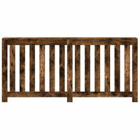 Radiatorombouw 175x20x82 cm bewerkt hout gerookt eikenkleurig 3
