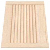 Kastdeuren met lamellen 4 st 39,5x49,4 cm massief grenenhout 3