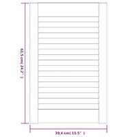 Kastdeuren met lamellen 4 st 61,5x39,4 cm massief grenenhout 6