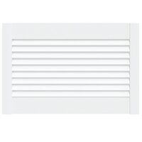 Kastdeur met lamellen 39,5x59,4 cm massief grenenhout wit 2