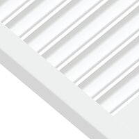 Kastdeur met lamellen 39,5x59,4 cm massief grenenhout wit 4