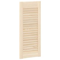 Kastdeuren met lamellen 4 st 69x29,5 cm massief grenenhout 7