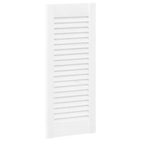 Kastdeuren louvredesign 2 st 61,5x29,5 cm wit 4