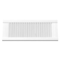 Kastdeuren louvre design 2 st 69x29,5 cm wit 6