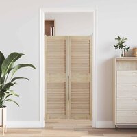 Kastdeur 2 pcs Naturel 140,5 x 2,1 x 39,5 cm Massief grenenhout 3