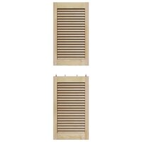 Kastdeur 2 pcs Naturel 140,5 x 2,1 x 39,5 cm Massief grenenhout 8