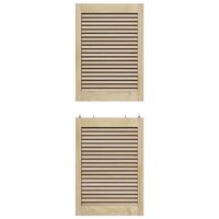 Kastdeur 2 pcs Naturel 49,5 x 2,1 x 140,5 cm Massief grenenhout 8