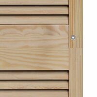 Kastdeur 2 pcs Naturel 49,5 x 2,1 x 140,5 cm Massief grenenhout 9