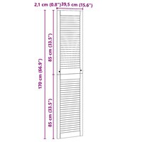 Kastdeur Naturel 170 x 2,1 x 39,5 cm Massief grenenhout 9