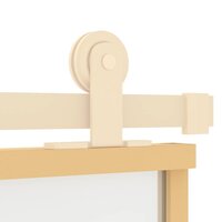 Schuifdeur 102,5x205 cm mat ESG-glas en aluminium goudkleurig 6