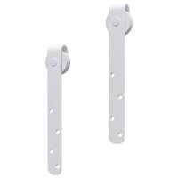 Ophangset voor minischuifdeur 122 cm koolstofstaal wit 5