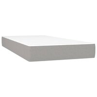 Pocketveringmatras medium 90x190x20 cm stof lichtgrijs 2