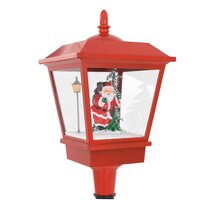 Straatlantaarn met kerstman LED 180 cm 10