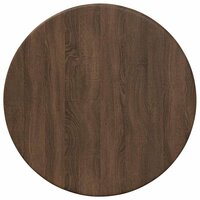 Tafelblad bruin eikenkleur &Oslash; 30 x 1,5 cm Bewerkt hout 2