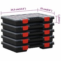 Assortimentsdozen 10 st 34,5x25x5 cm polypropeen 8