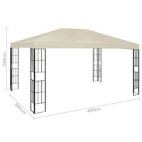 Prieel 3x4 m cr&egrave;me 7