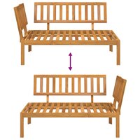 Tuinhoekbank pallet massief acaciahout 7