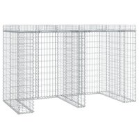 Schanskorf voor vuilnisbak 192x91x120 cm gegalvaniseerd ijzer 2