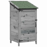 Tuinschuur Grijs 59 x 56 x 113,5 cm Bewerkt hout 2