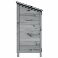 Tuinschuur Grijs 59 x 56 x 113,5 cm Bewerkt hout 6