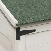 Tuinschuur Wit 106,5 x 56 x 113,5 cm Bewerkt hout 8