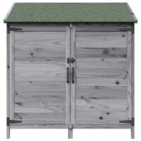 Tuinschuur Grijs 106,5 x 56 x 113,5 cm Bewerkt hout 5