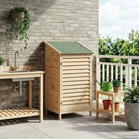 Tuinschuur Naturel 59 x 56 x 113,5 cm Massief Vurenhout 3