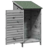 Tuinschuur Grijs 59 x 56 x 113,5 cm Massief Vurenhout 4