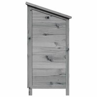 Tuinschuur Grijs 59 x 56 x 113,5 cm Massief Vurenhout 6