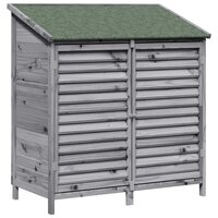 Tuinschuur Grijs 106 x 56 x 113,5 cm Massief Vurenhout 2