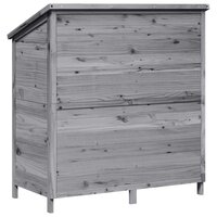 Tuinschuur Grijs 106 x 56 x 113,5 cm Massief Vurenhout 7