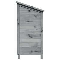 Tuinschuur Grijs 59,5 x 56 x 113,5 cm Bewerkt hout 6