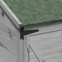Tuinschuur Grijs 59,5 x 56 x 113,5 cm Bewerkt hout 8